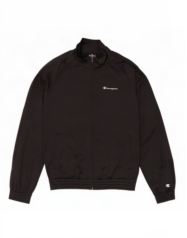 Champion Mens Tracksuit Top Jacket Small Black Polyester