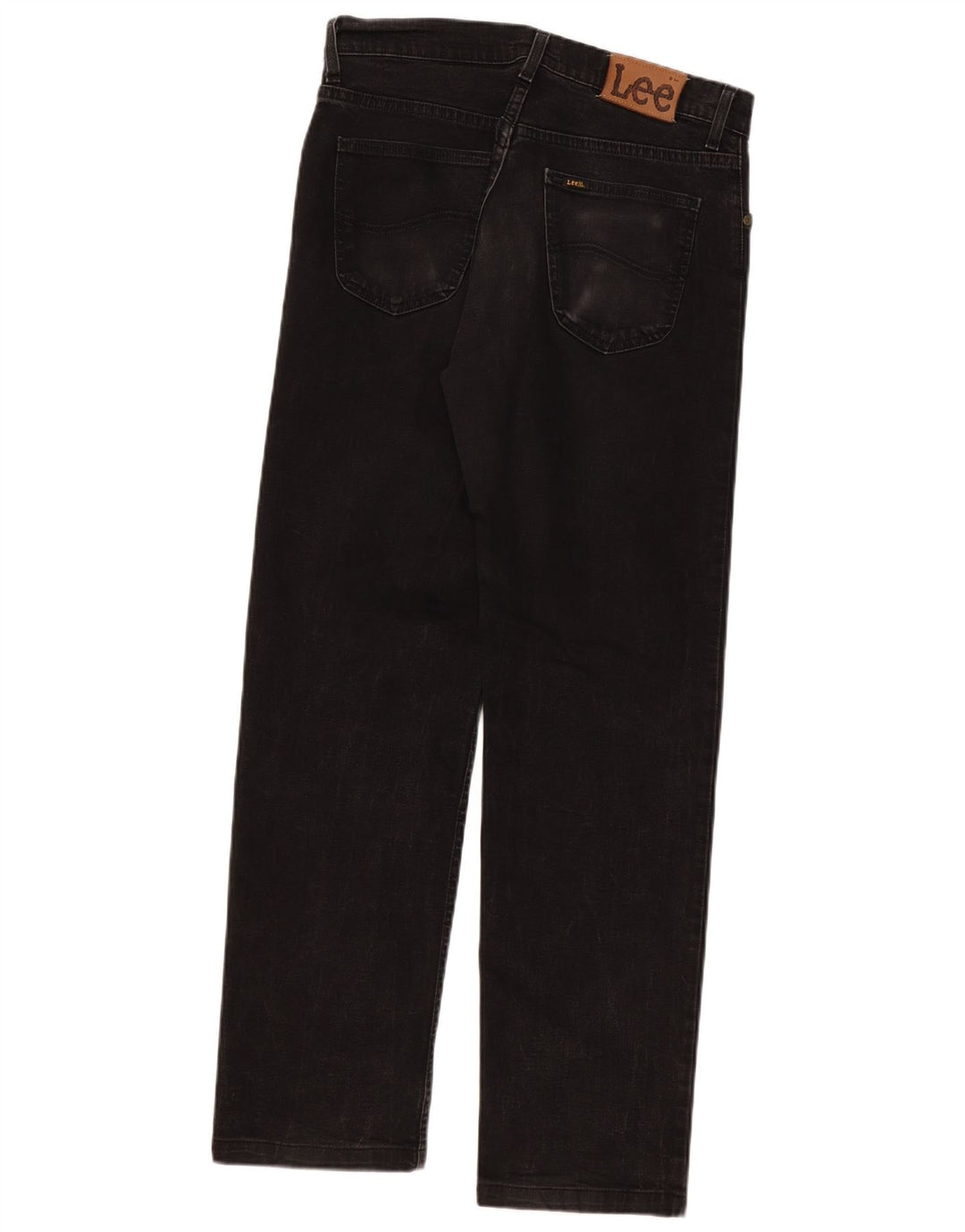 Lee Mens Brooklyn Straight Jeans W33 L31 Μαύρο βαμβακερό