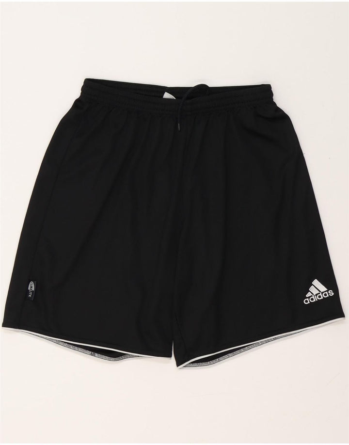 Ανδρικό αθλητικό σορτς ADIDAS Climalite από μεσαίο μαύρο πολυεστέρα