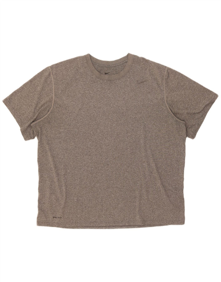 Ανδρικό μπλουζάκι Nike Dri Fit τοπ 2XL από πολυεστέρα με γκρι φλύκταινες