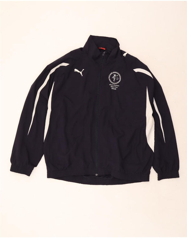Ανδρική φόρμα γυμναστικής γραφική Puma Top Jacket 2XL Navy Blue Colorblock Polyester