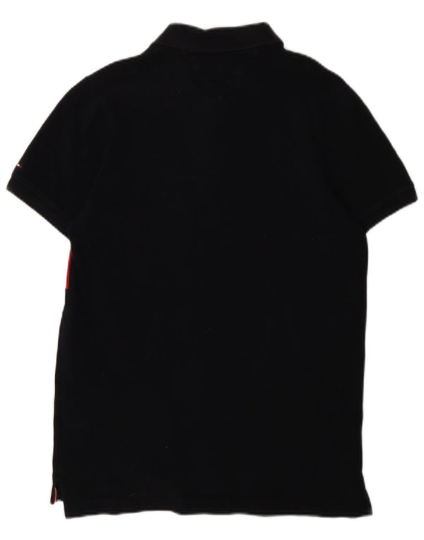 Tommy Hilfiger Ανδρικό πουκάμισο Polo Graphic Slim Fit Medium Black Colourblock
