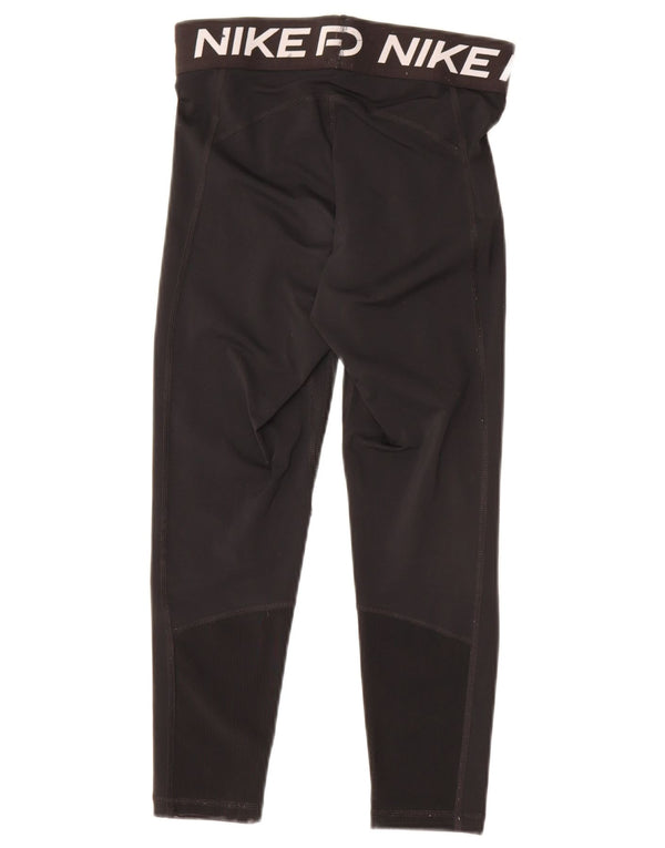 Γυναικεία Nike Dri Fit Graphic Capri κολάν UK 10 Small Black