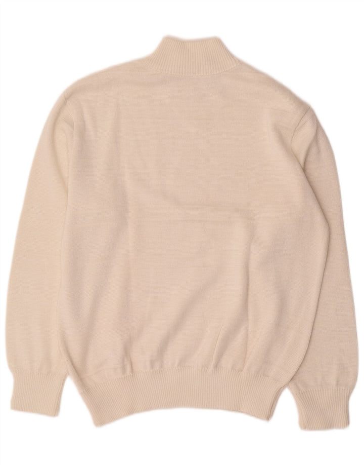 Γυναικείο πουλόβερ με λαιμό χελώνα VINTAGE UK 16 Large White