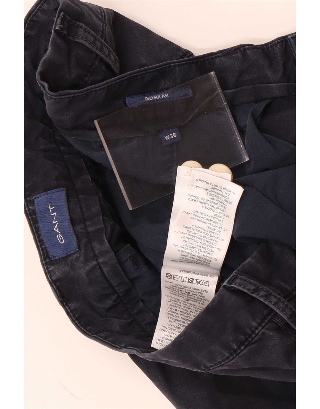 Ανδρικό σορτς Chino Gant W36 Large Navy Blue από βαμβάκι