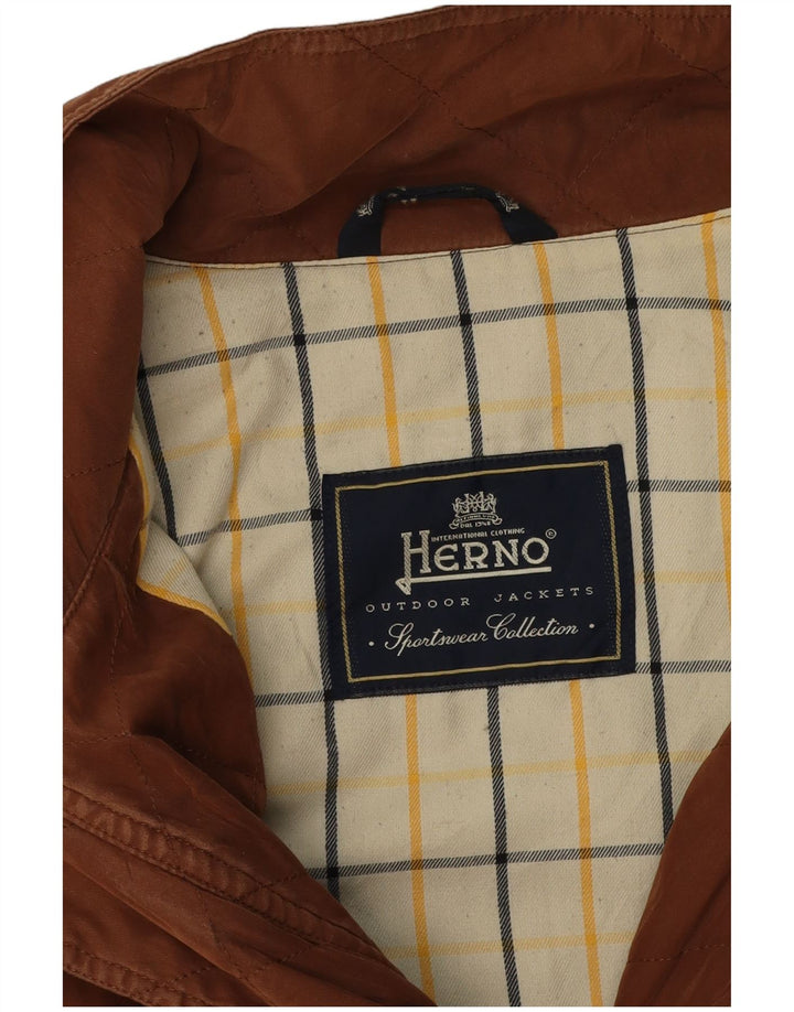 Herno Ανδρικό Bomber Jacket UK 42 XL Brown