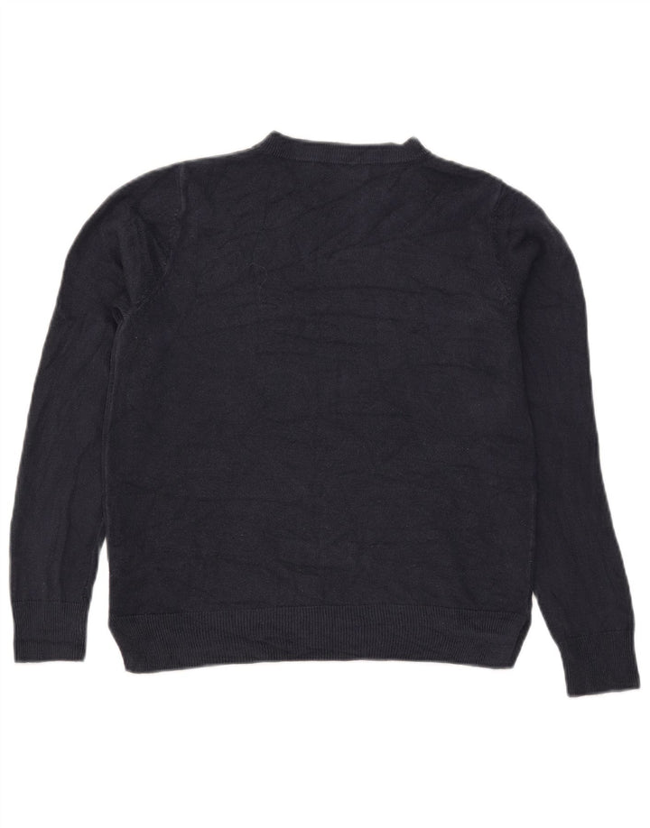Marks & Spencer Γυναικείο πουλόβερ με λαιμόκοψη UK 12 Medium Navy Blue
