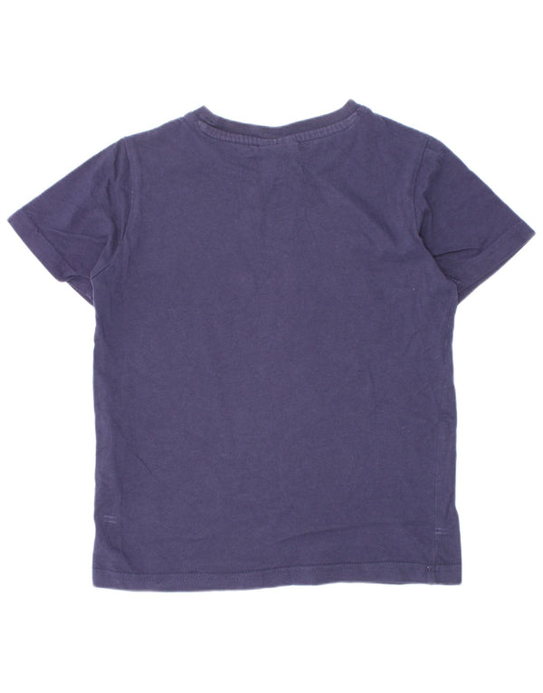 Champion Boys Graphic T-Shirt Top 5-6 Years XS Navy Blue Cotton