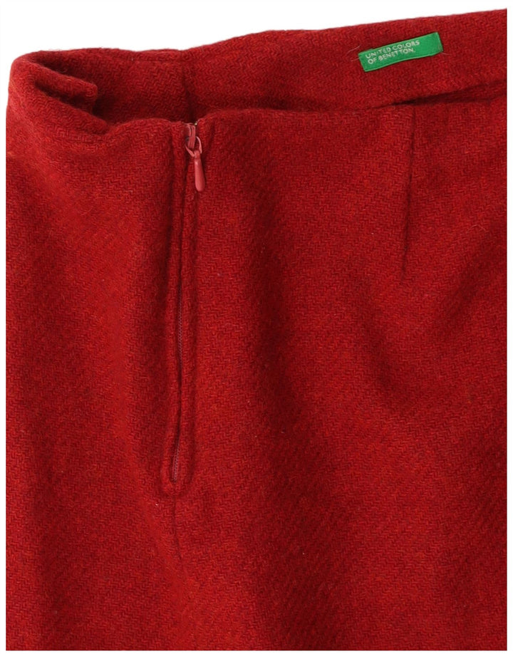 Γυναικεία Μίνι Φούστα BENETTON W26 Μικρή Βουργουνδία