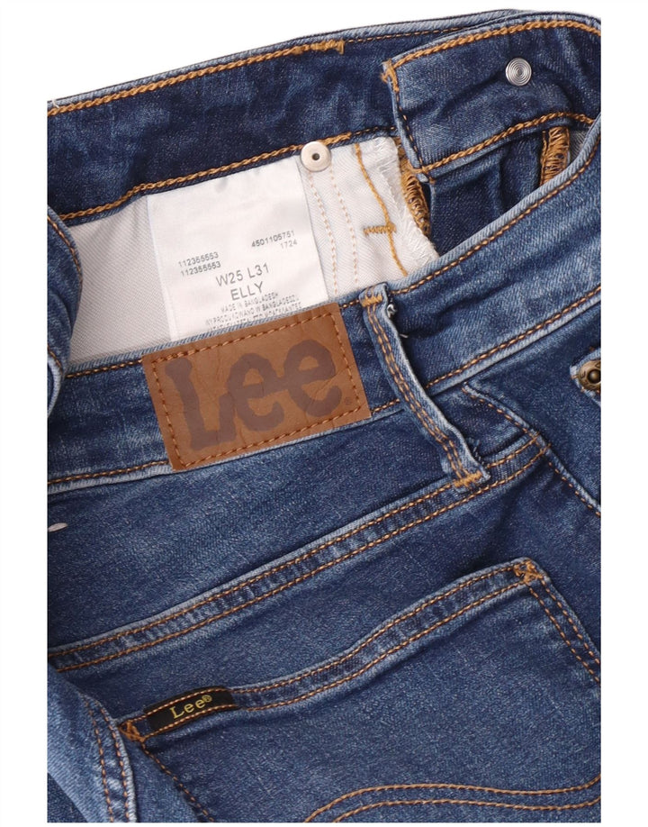 Lee Womens Elly Slim Jeans W25 L28 Blue Cotton