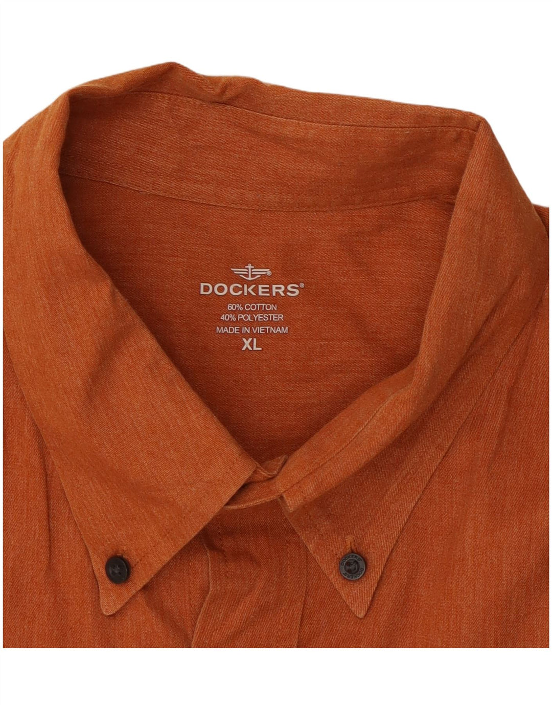 Ανδρικό πουκάμισο DOCKERS XL Πορτοκαλί βαμβακερό