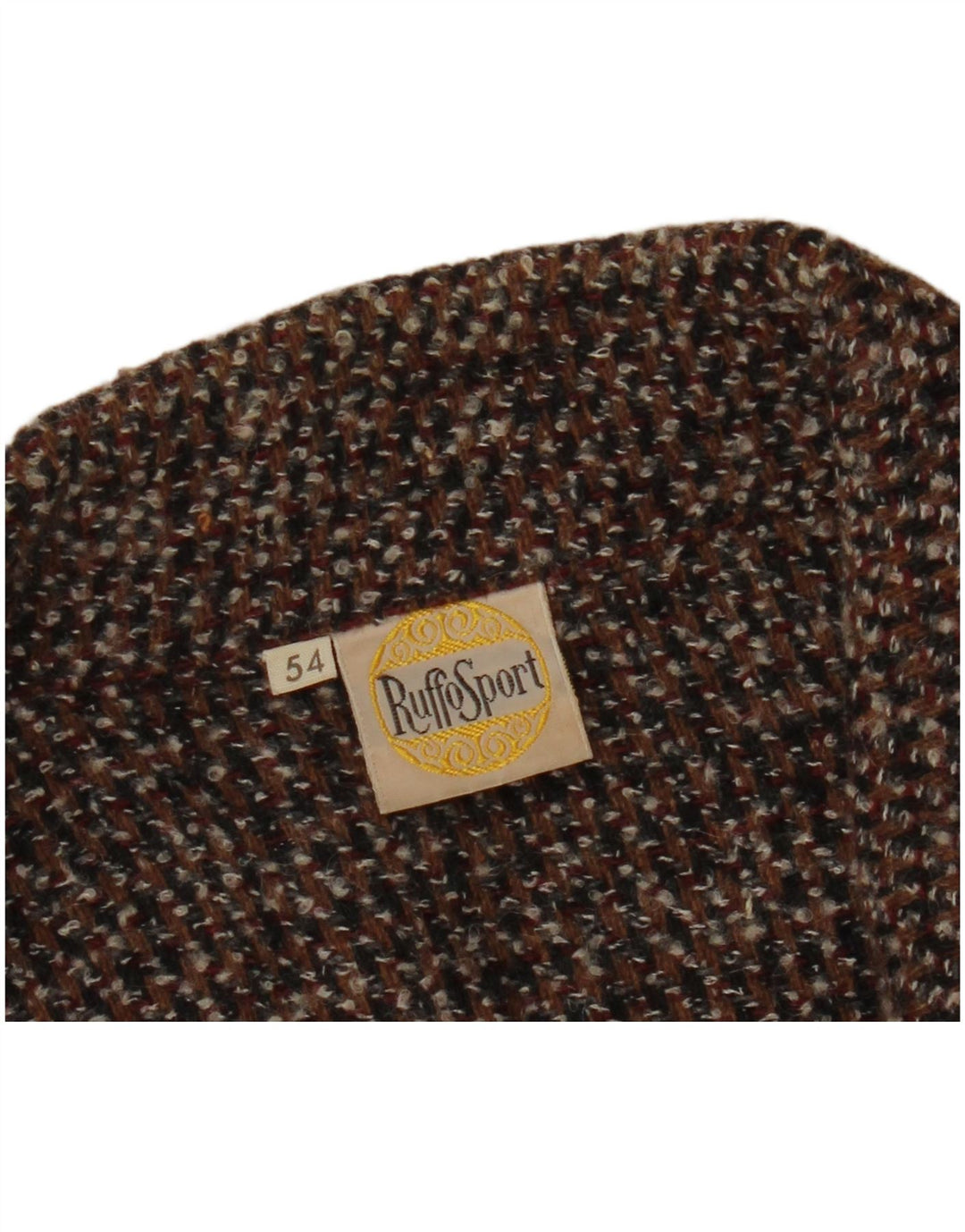 Ανδρικό πουλόβερ VINTAGE Ζακέτα IT 54 XL Brown Flecked