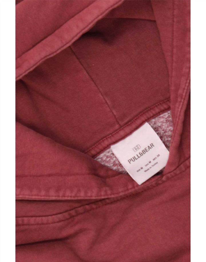 Pull & Bear Γυναικεία γραφικά υπερμεγέθη κουκούλα UK 14 Medium Burgundy