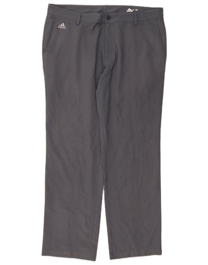 Adidas Ανδρικό Climalite ίσιο παντελόνι Chino W38 L32 Γκρι Πολυεστέρας