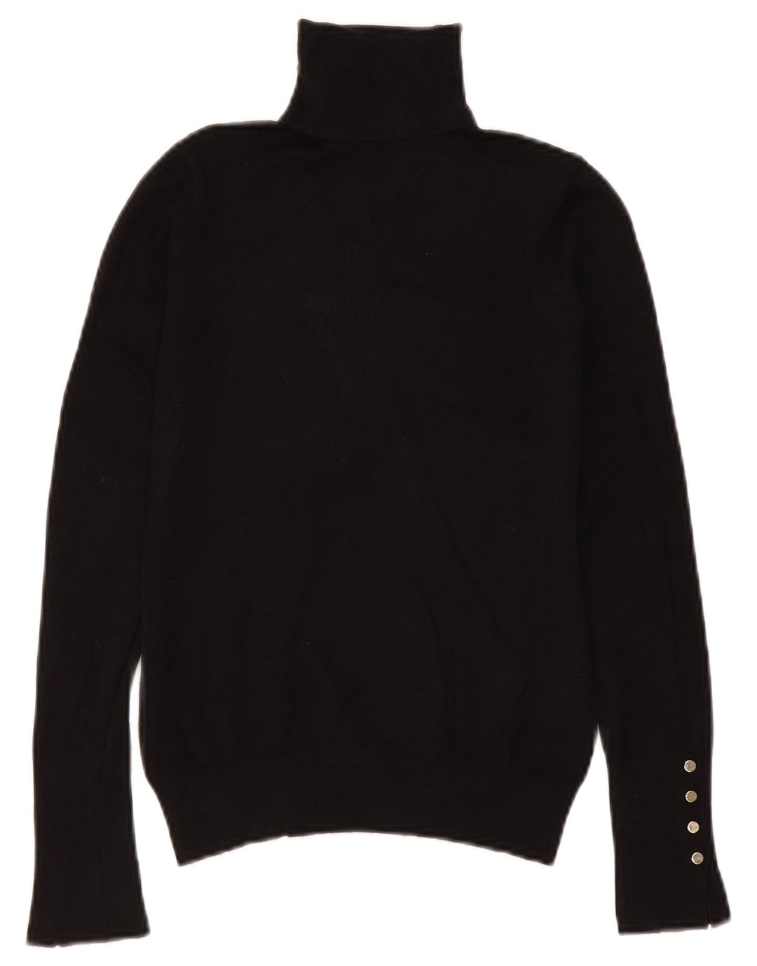 Zara Γυναικείο πουλόβερ με ρολό λαιμόκοψη UK 10 Small μαύρο