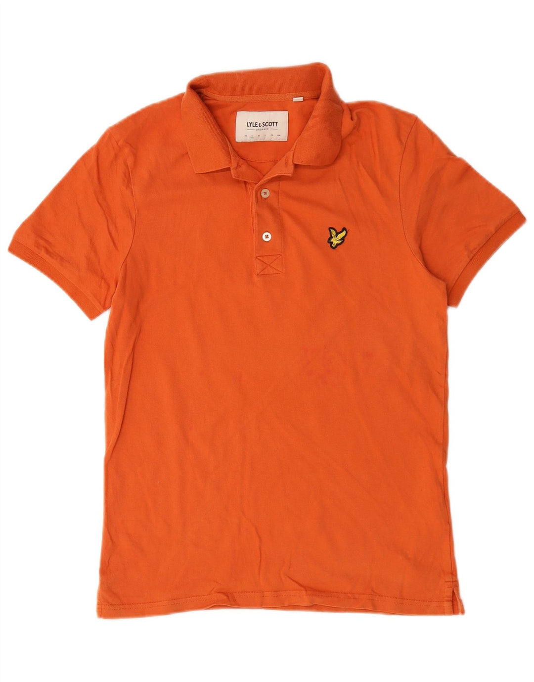 Ανδρικό πουκάμισο πόλο Lyle & Scott, μικρό πορτοκαλί βαμβακερό