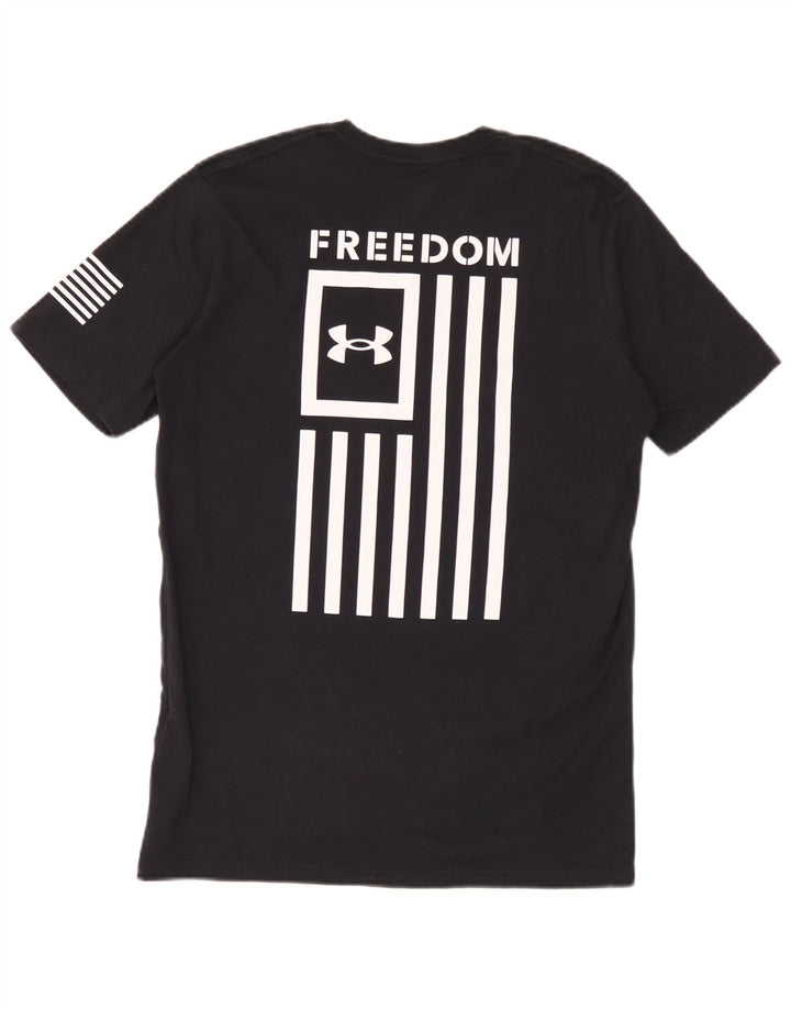 Under Armour Ανδρικό γραφικό T-Shirt Top Μικρό μαύρο βαμβακερό