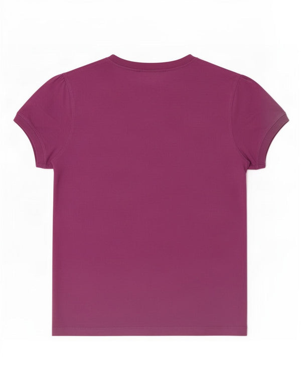 Champion Womens Heritage Classics T-Shirt Top 10 Μικρό Μωβ βαμβακερό