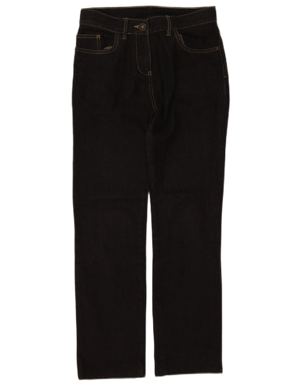 Marks & Spencer Γυναικεία ίσια τζιν UK 8 Small W26 L27 μαύρο βαμβακερό