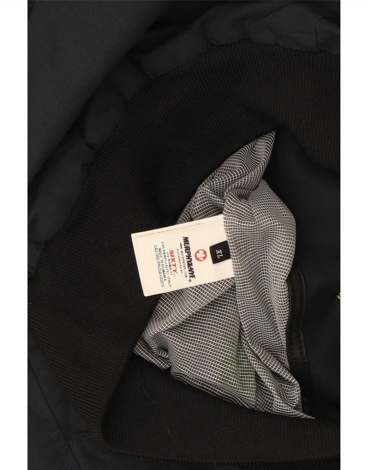 Murphy & Nye Mens Bomber Jacket UK 42 XL Navy Blue Cotton