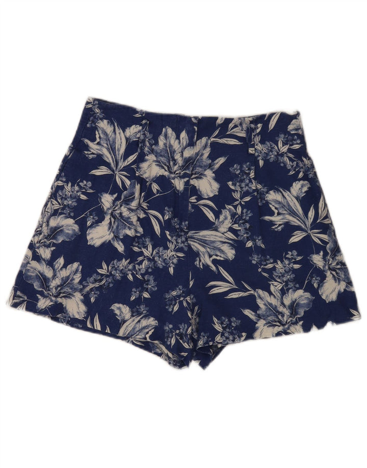 Zara Γυναικείο Ψηλό Παντελόνι Hot Medium W28 Blue Floral