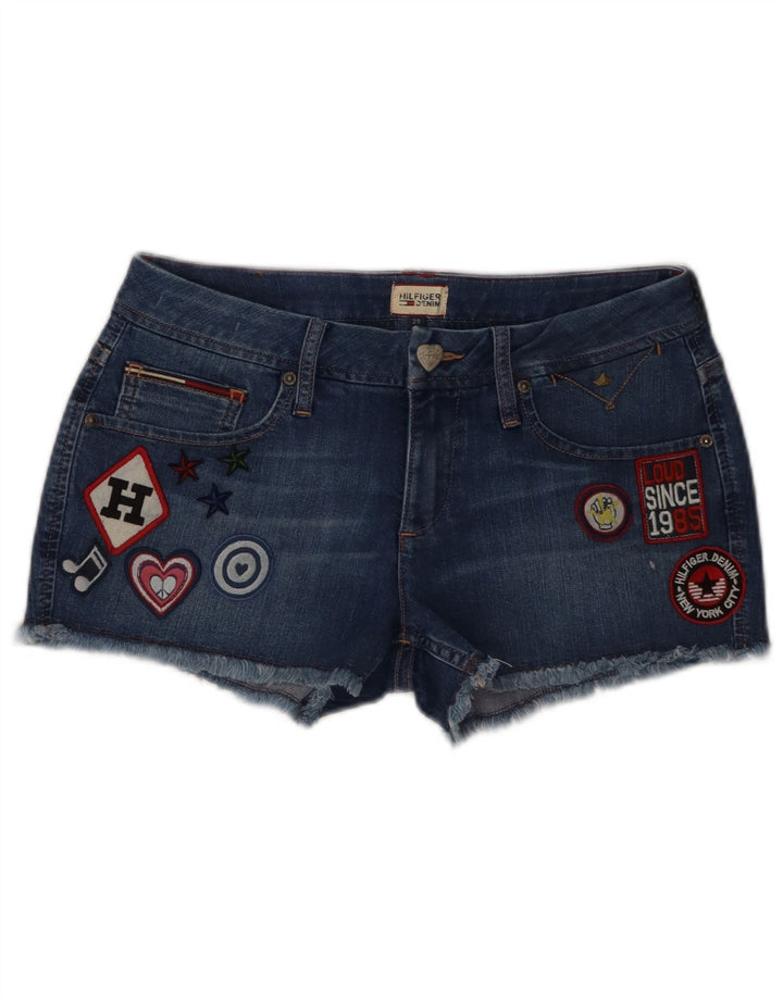 Γυναικείο τζιν σορτς Tommy Hilfiger γραφικό W29 Βαμβακερό μεσαίο μπλε