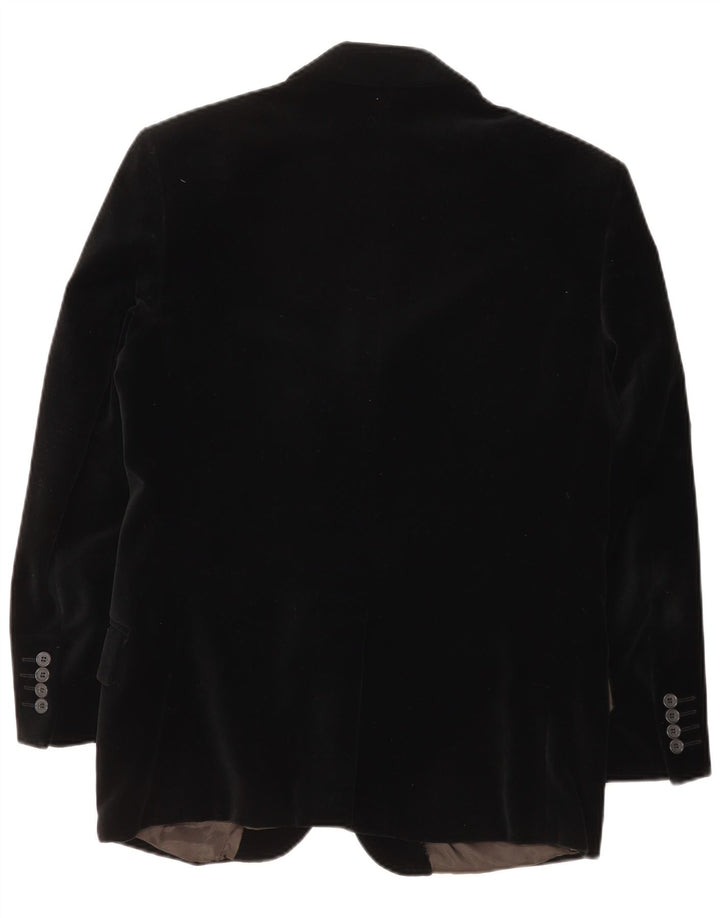 Vintage Ανδρικό βελούδινο σακάκι με 3 κουμπιά UK 38 Medium Black