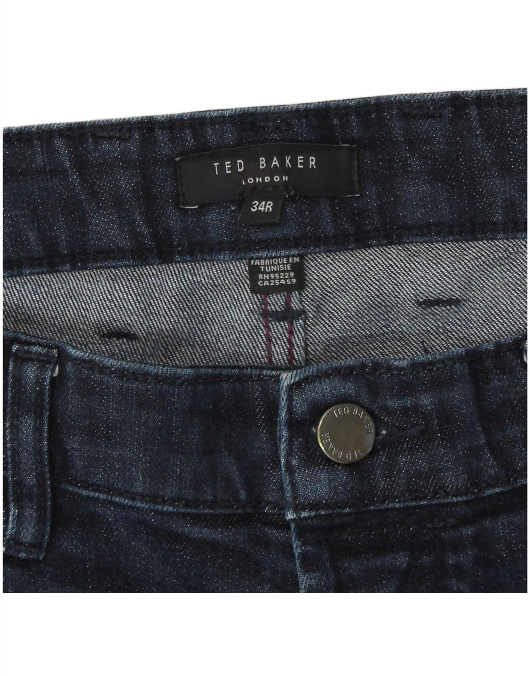 Ted Baker Ανδρικό Slim Jeans W34 L32 Navy Blue Cotton