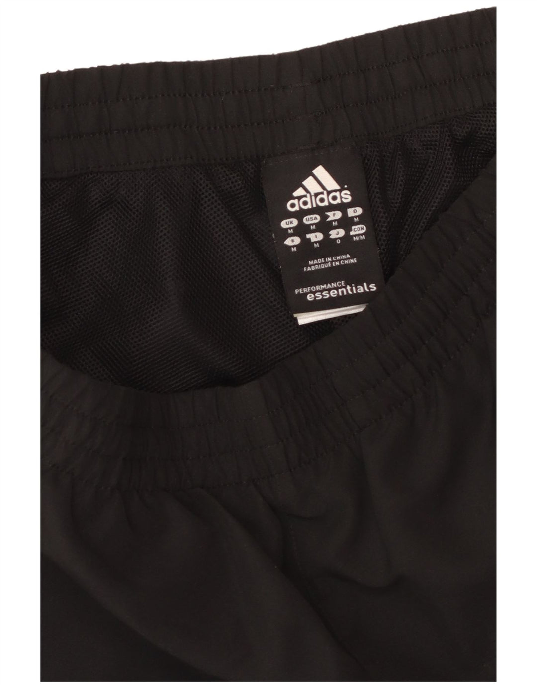 Ανδρικό αθλητικό σορτς ADIDAS Climalite από μεσαίο μαύρο πολυεστέρα