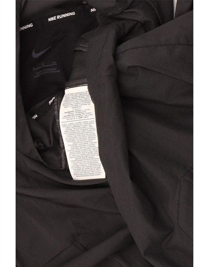 Ανδρική αθλητική φόρμα Nike με κουκούλα Μπουφάν από μικρό μαύρο πολυεστέρα