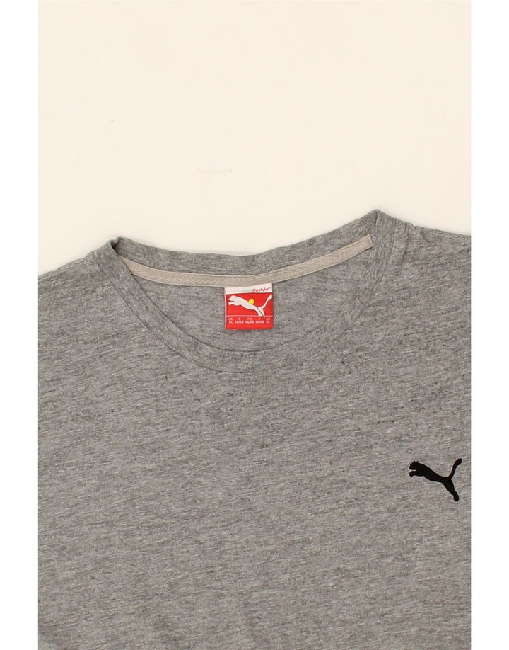 PUMA Mens T-Shirt Top XL Grey Flecked Cotton Vintage Puma and Second-Hand Puma from Messina Hembry 