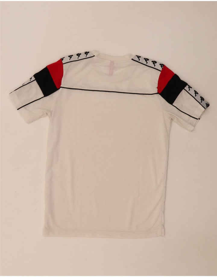 Ανδρικό γραφικό T-Shirt Kappa Top Medium White Colourblock