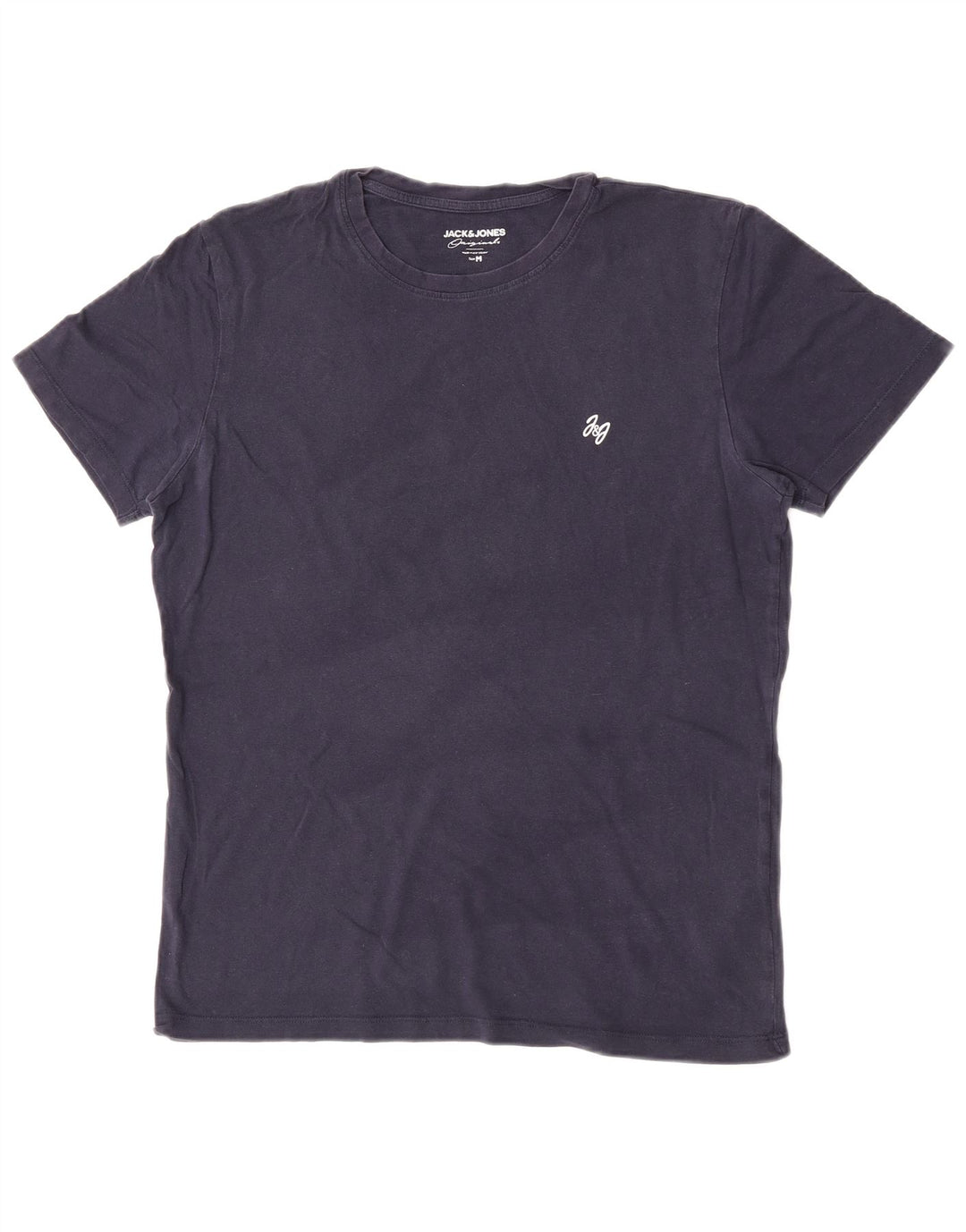 Jack & Jones Ανδρικό T-Shirt Top από μεσαίο ναυτικό μπλε βαμβακερό