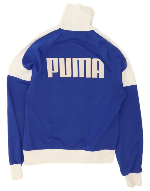 Ανδρική αθλητική φόρμα γραφικών Puma Μπουφάν μεσαίου μπλε χρώματος πολυεστέρας