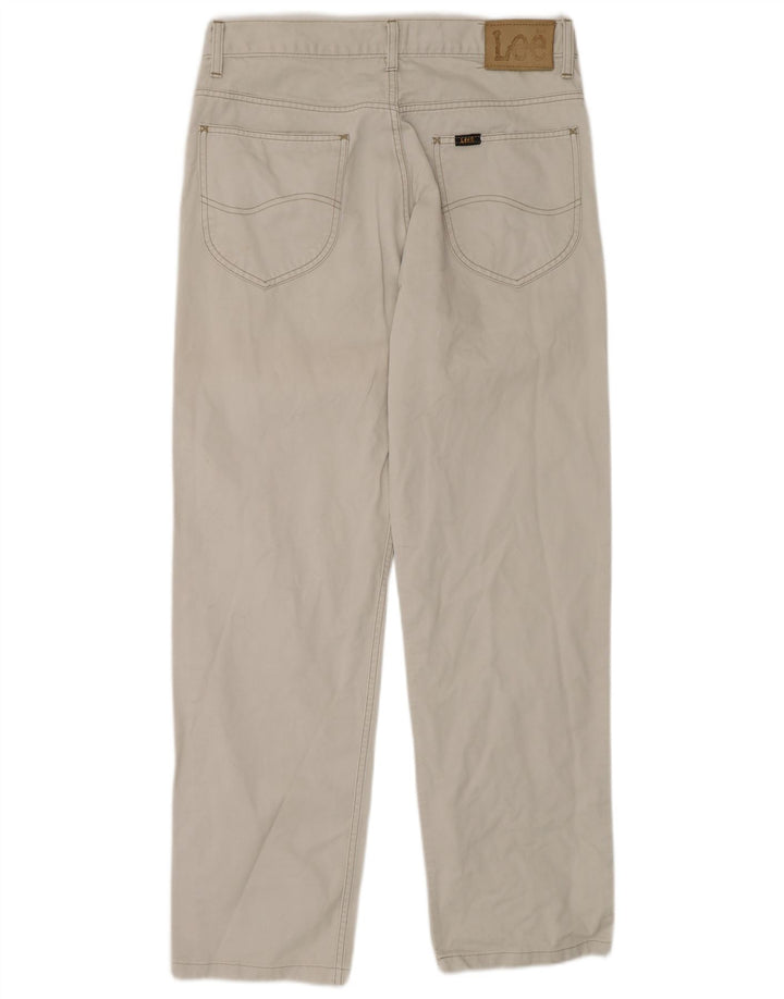 Lee Mens Chicago Straight Jeans W34 L30 Λευκό βαμβακερό