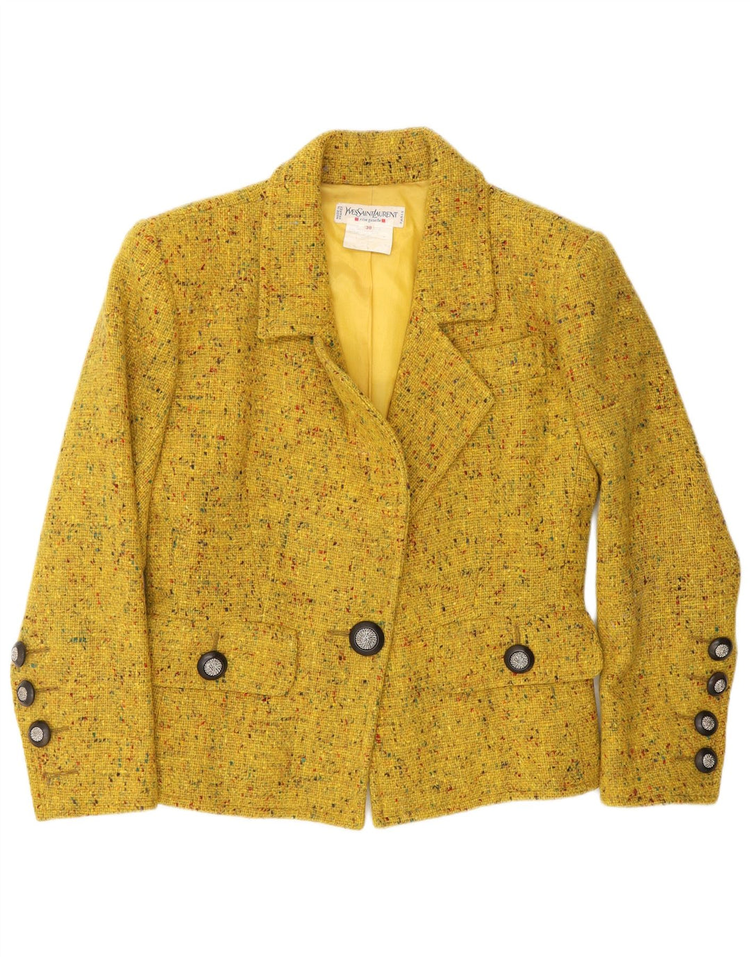 Yves Saint Laurent Γυναικείο σακάκι EU 38 Medium Yellow Flecked