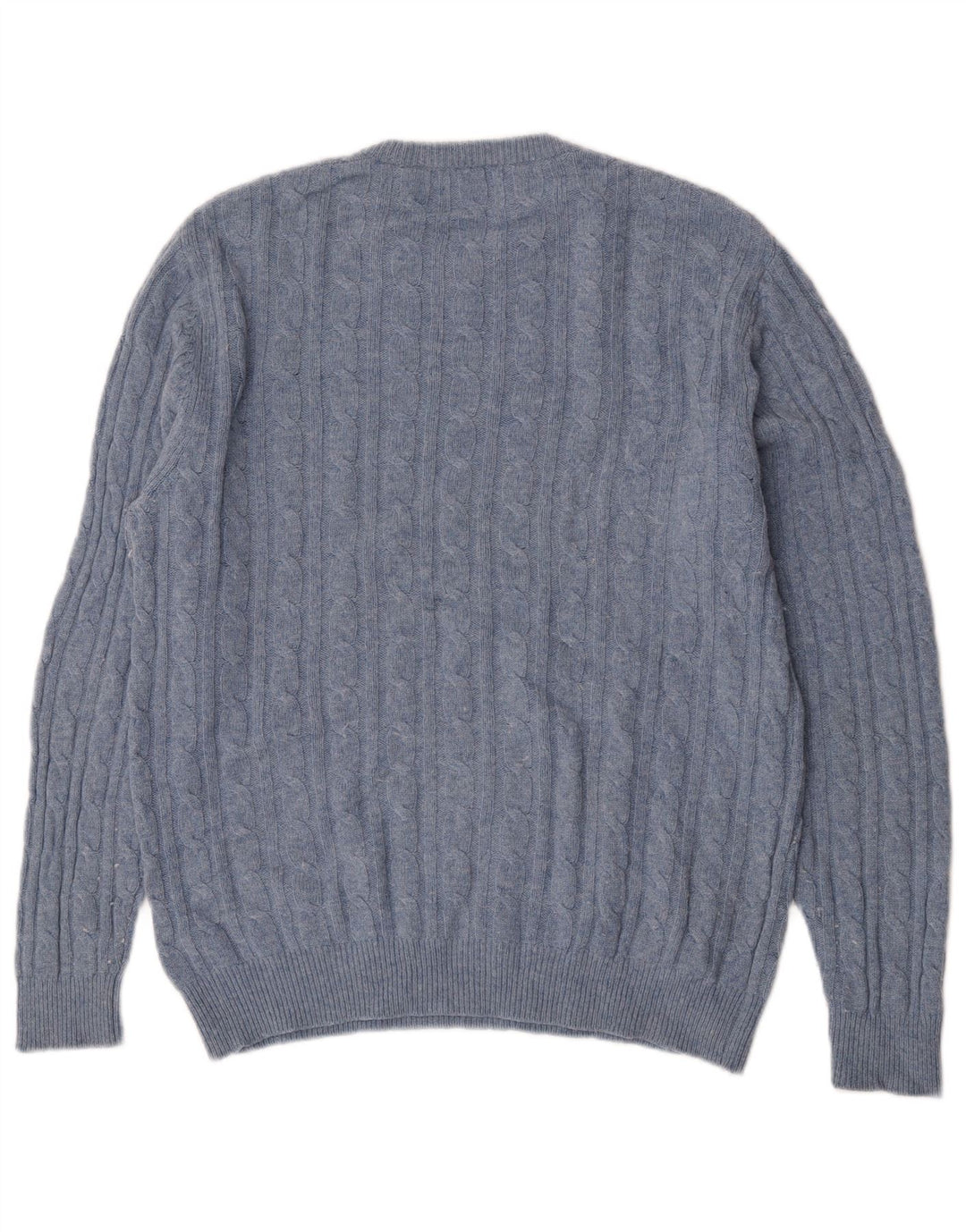 Jack Wills Mens The Marlow Crew Neck Jumper πουλόβερ Large Blue Wool