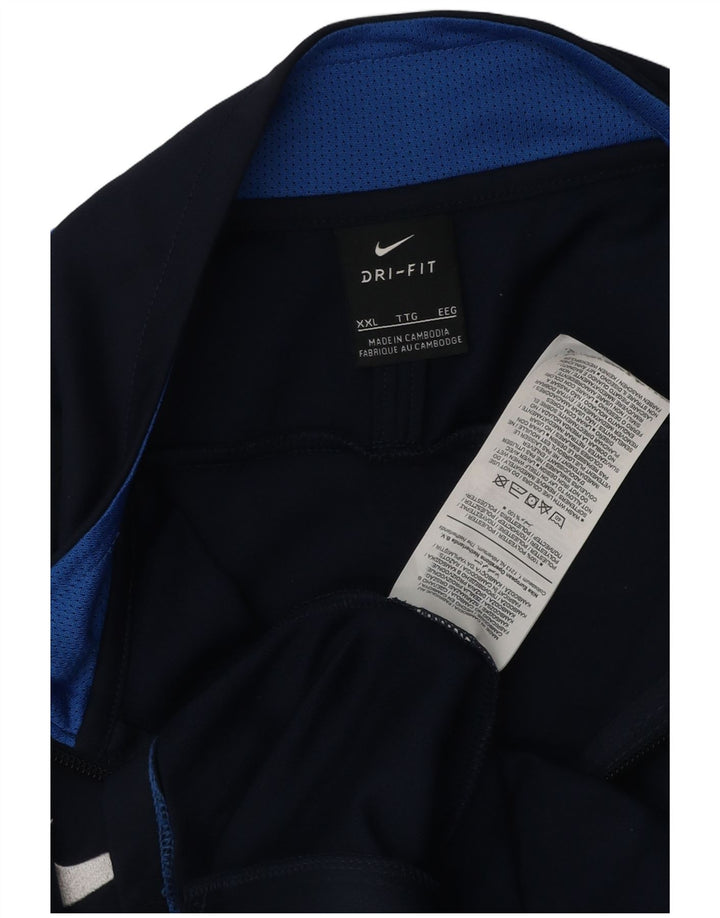 Ανδρική φόρμα Nike Dri Fit Top Jacket 2XL Navy Blue Colorblock Polyester