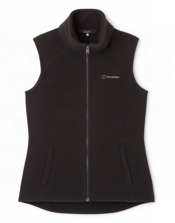 Berghaus Γυναικείο Fleece Gilet UK 10 Μικρός Μαύρος Πολυεστέρας