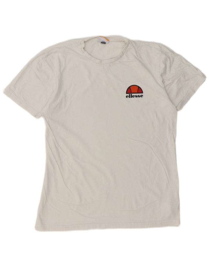 Ανδρικό T-Shirt Ellesse Top Small White Βαμβακερό