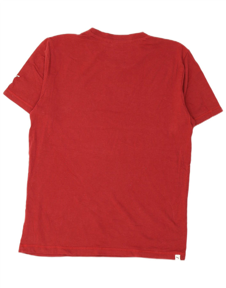 Ανδρικό γραφικό T-Shirt PUMA Top Μεσαίο κόκκινο βαμβακερό