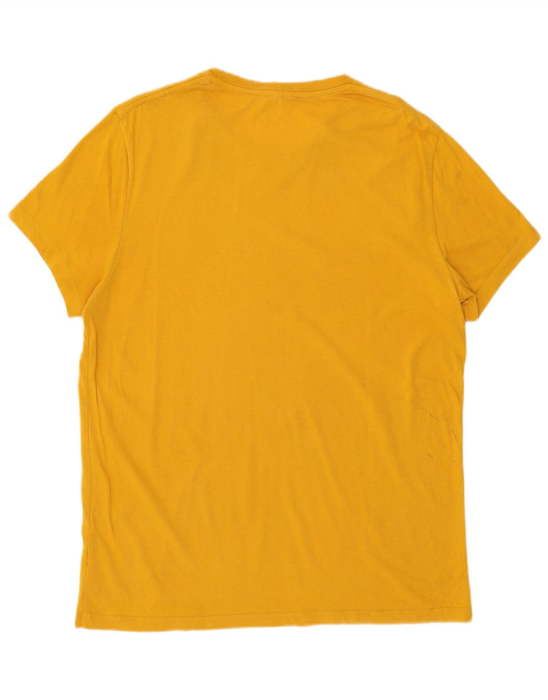 Jack Wills Ανδρικό T-Shirt Top μεγάλο κίτρινο βαμβακερό