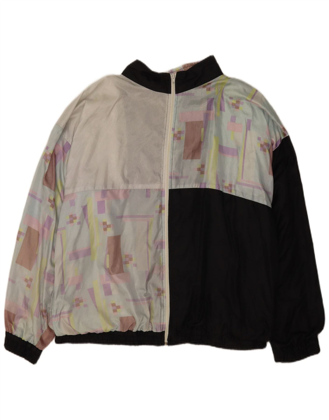 Vintage ανδρική αθλητική φόρμα Top Jacket Μεγάλο Μαύρο Γεωμετρικό