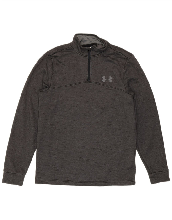 Under Armour Ανδρικό φούτερ με φερμουάρ με φερμουάρ σε μικρό γκρι φούτερ