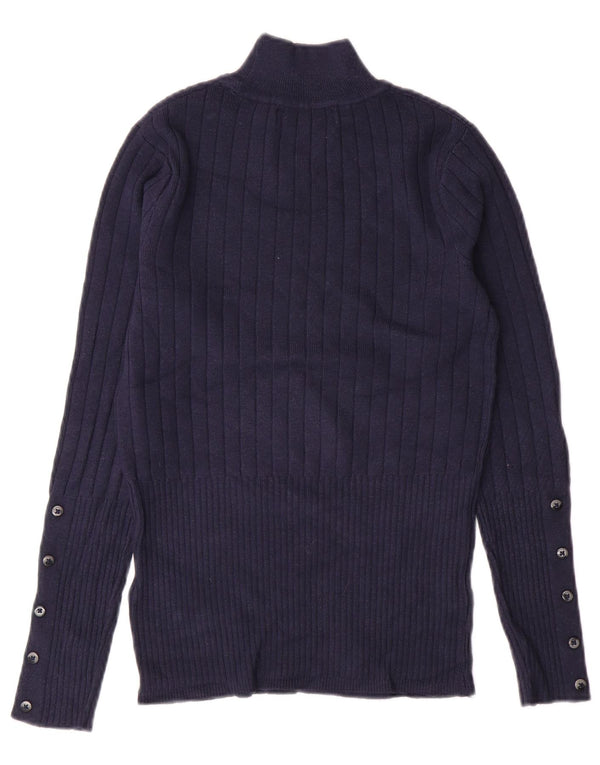 MARKS & SPENCER Γυναικείο πουλόβερ με λαιμό χελώνα UK 8 Small Navy Blue