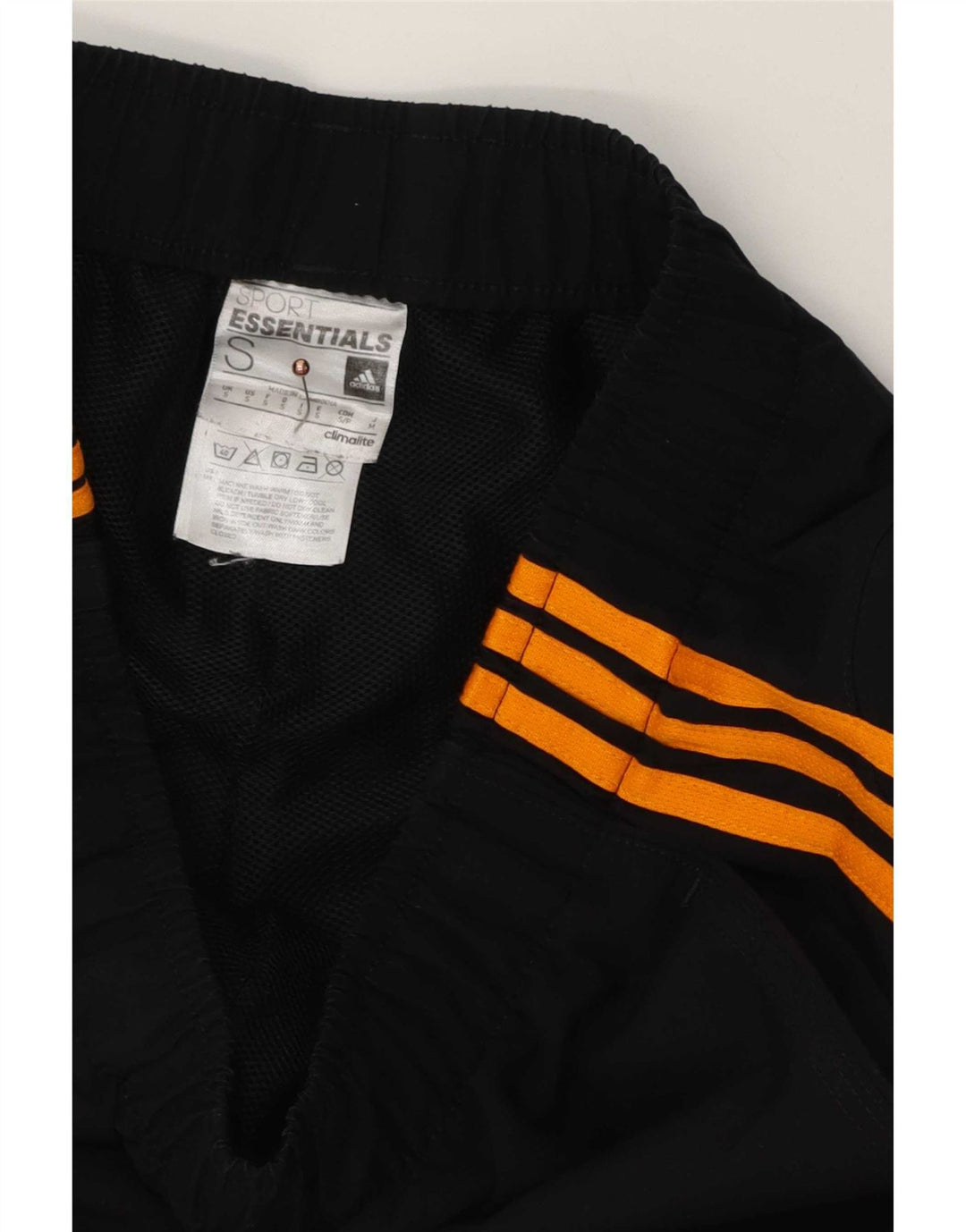 Ανδρικό αθλητικό σορτς Adidas Climalite από μικρό μαύρο πολυεστέρα