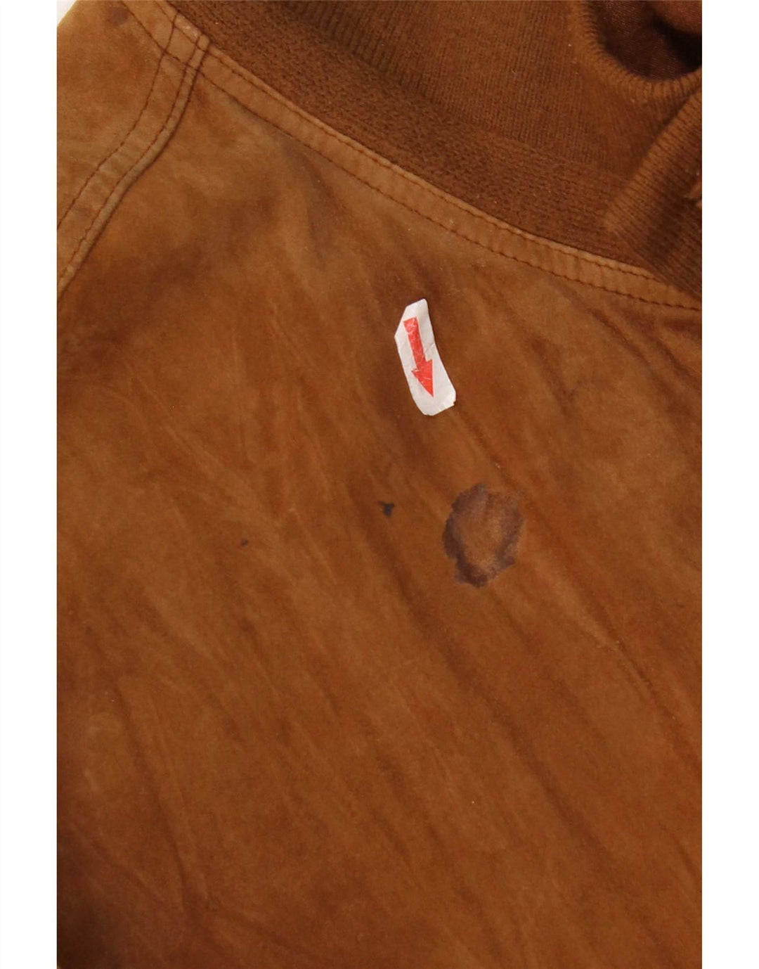 Vintage Ανδρικό Suede Bomber Jacket UK 42 XL Καφέ Δερμάτινο