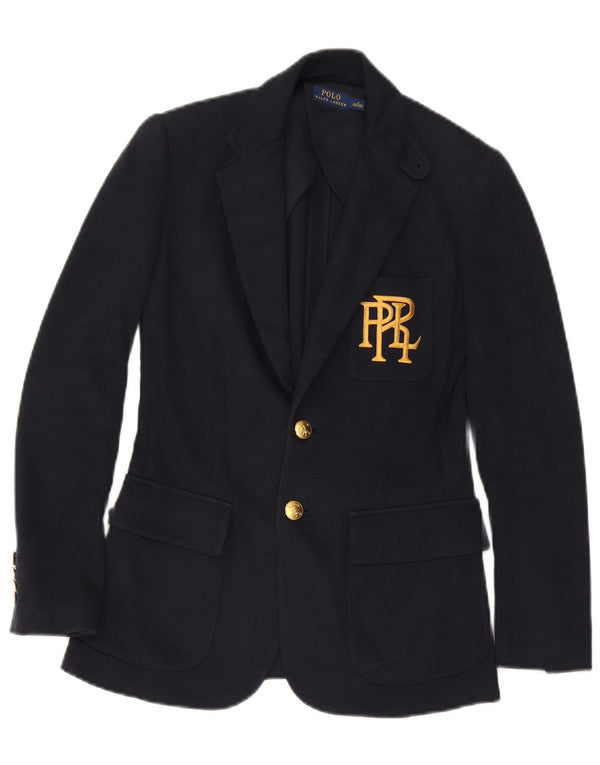 Polo Ralph Lauren Γυναικείο σακάκι με 2 κουμπιά US 0 XS Navy Blue Cotton