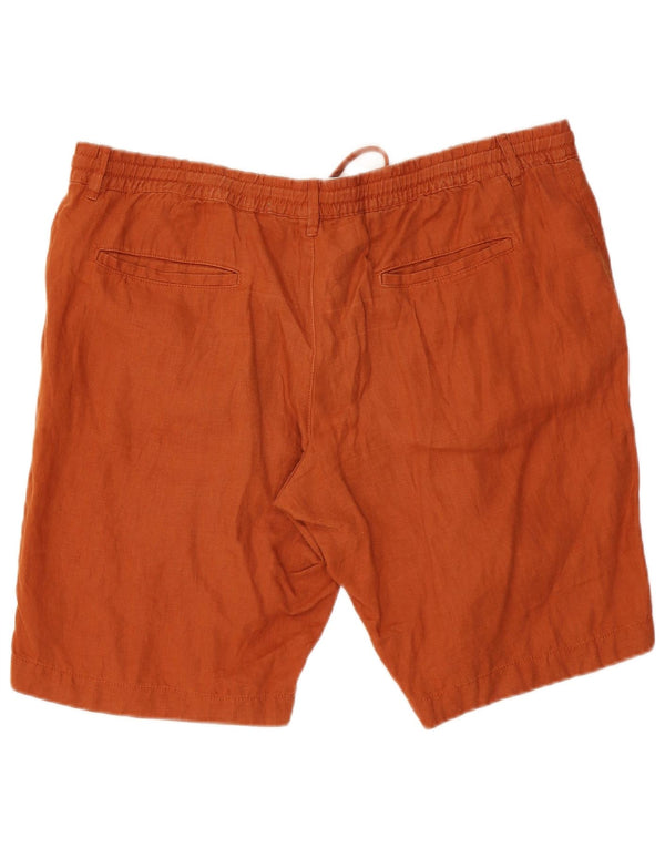 Ανδρικό σορτς Chino Benetton IT 56 3XL W44 Καφέ Λινό