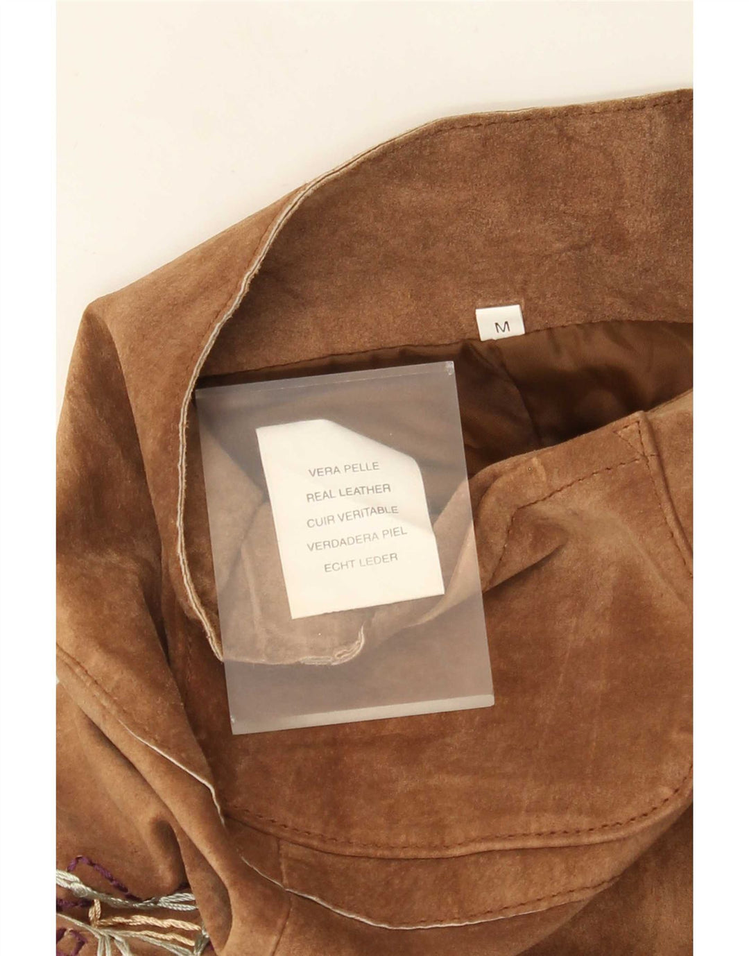 Vintage γυναικείο μποτάκι σουέντ παντελόνι Medium W30 L33 Δερμάτινο καφέ